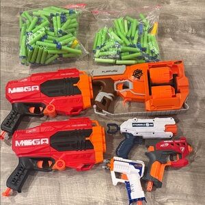Lot of nerf guns with darts